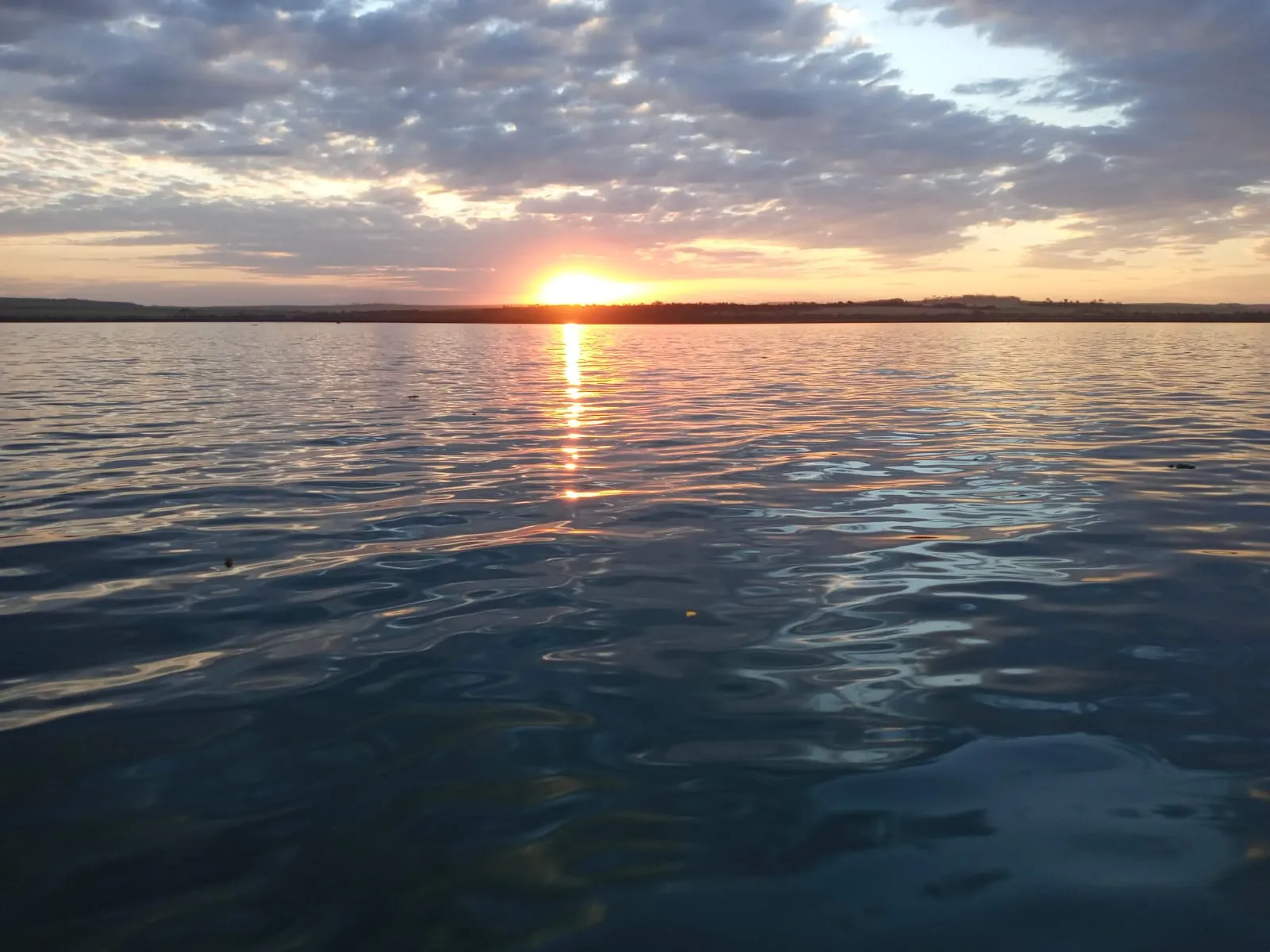 Pôr do sol no Rio Grande visto do Náutico Cartagena